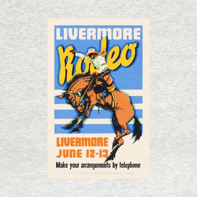 Livermore Rodeo USA Vintage Wall Art 1933 by vintagetreasure